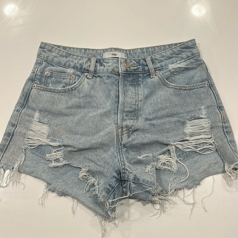 Jean shorts. Size medium.